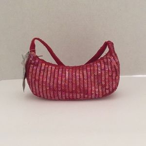 Cache Red Sequined Cocktail Bag New with Tags